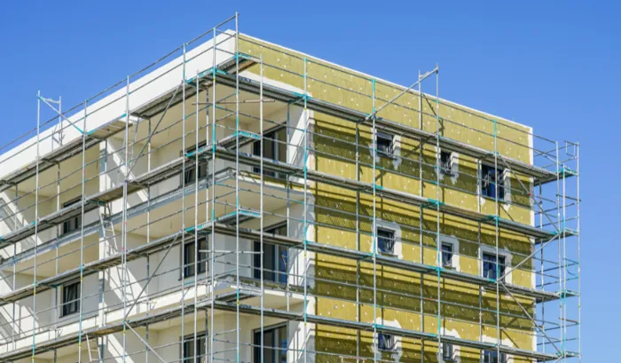 realizzazione cappotto termico esterno edificio